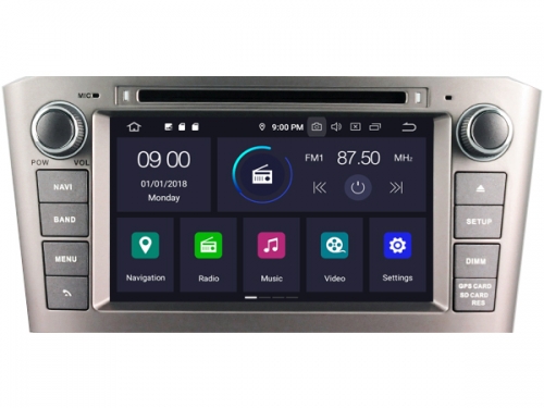 Toyota avensis navigatie 2005-2008 dvd carkit android 10 dvd usb dab+ 64GB