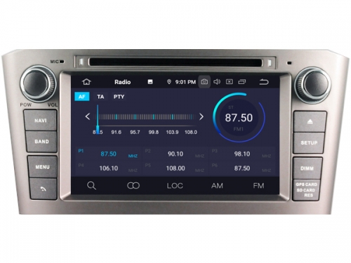 Toyota avensis navigatie 2005-2008 dvd carkit android 10 dvd usb dab+ 64GB