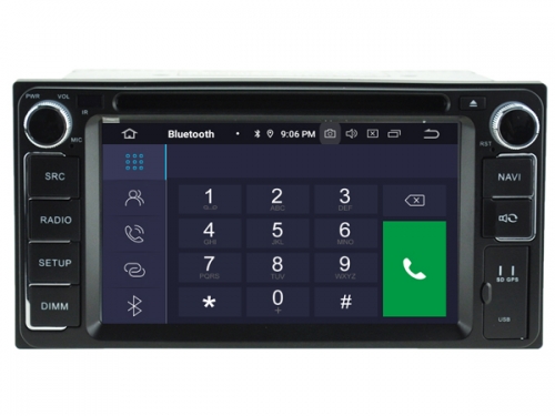 2 din Toyota navigatie carkit android 12 dvd usb 64gb draadloos apple carplay android auto