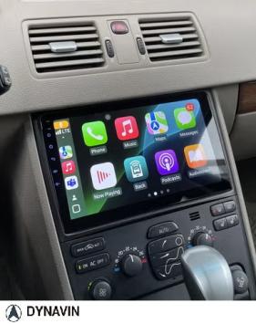 Volvo XC 90 navigatie 2002-2014  carkit Android 14 usb met draadloos carplay android auto