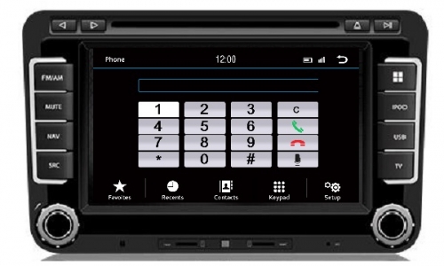 Geschikt voor volkswagen EOS Navigatie apple carplay Android auto Parrot carkit TMC DAB+