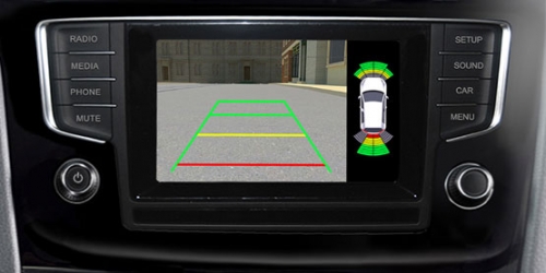 skoda fabia >2014  navigatie uitbreiding met parrot bluetooth TMC