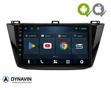 VW Tiguan navigatie vanaf 2017 carkit usb Android 10 draadloos carplay en android auto