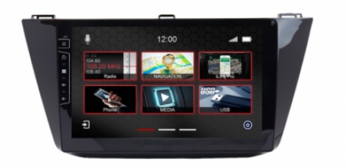 Navigatie VW tiguan vanaf 2017 touch Screen parrot carkit overname boordcomputer TMC DAB+ Carplay android Auto Bekijk a